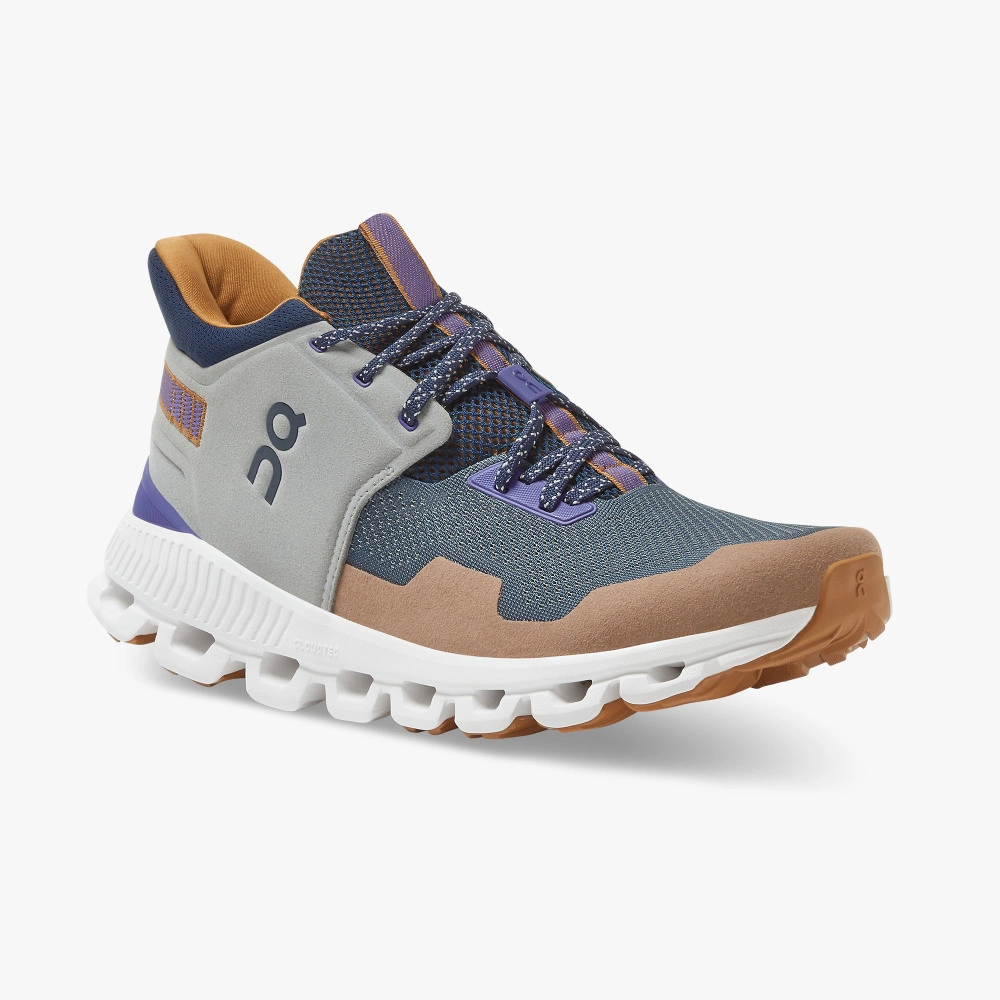 ON Running Cloud Hi Edge voor heren: Zandbruine Zwitserse Sale! Ren met stijl, voel het comfort, profiteer van de aanbieding.